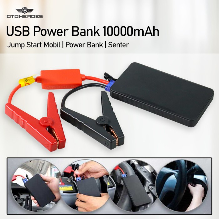 winhoi otoheroes power bank car charger jumper aki 12v mobil pompa ban