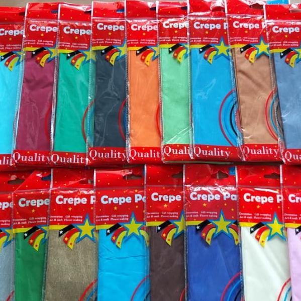 

BARANG TERBARU !!! LANA CRAFT CREPE PAPER KERTAS KREP DEKORASI PRAKARYA BUNGA - TERLARIS