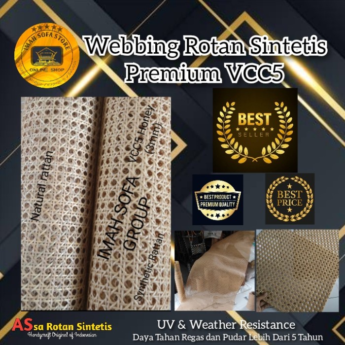 Promo Webbing Rotan Sintetis Lembaran Terbaru