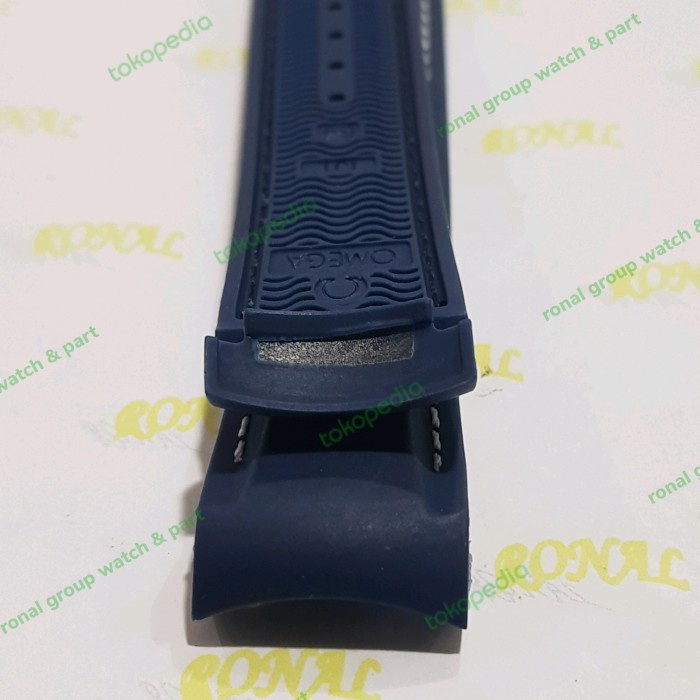✅Ori Tali Jam  Strap Rubber Jam Omega Sea Master Divers 20Mm Premium Biru Terbatas