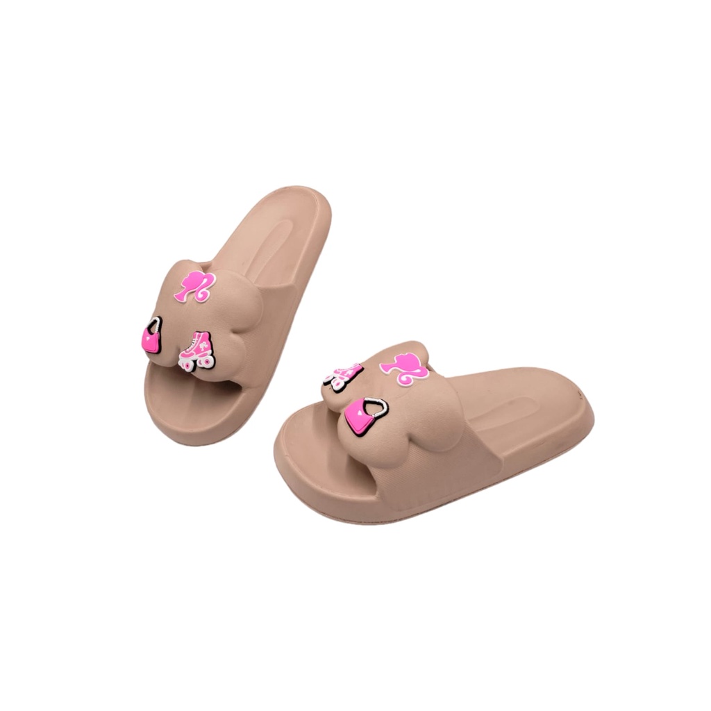 Sandal Slip On karet Jelly Barbie Wanita Dewasa Anti slip Size 36-40 9015-4