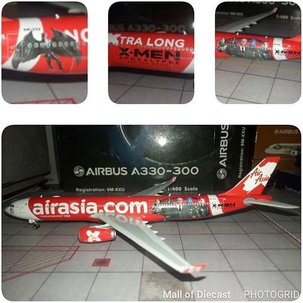 Air Asia X Airbus A330-300 X-Men 9M-Xxu Phoenix 1:400