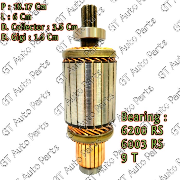 Armature Starter ( Angker ) Toyota Rino 24V Kode Hm154