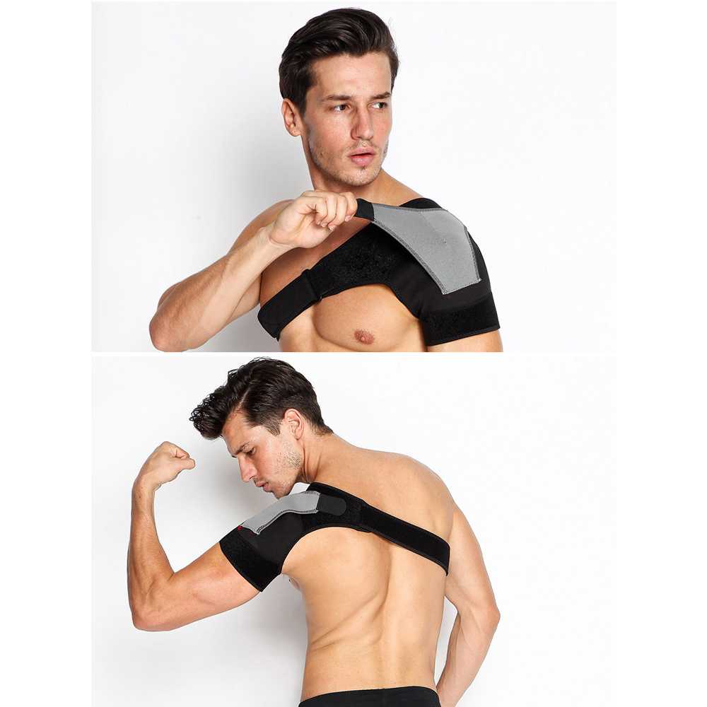 Shoulder Support Brace Alat Yangga Pundak Bahu Kanan Kiri Fitness / Sabuk Korset Terapi Opang Ahan