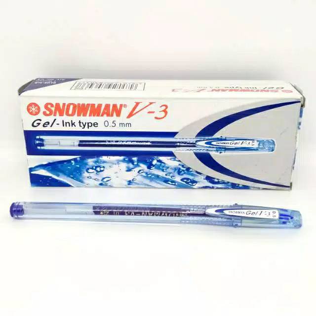 

PULPEN / BALLPOINT SNOWMAN V-3 BIRU