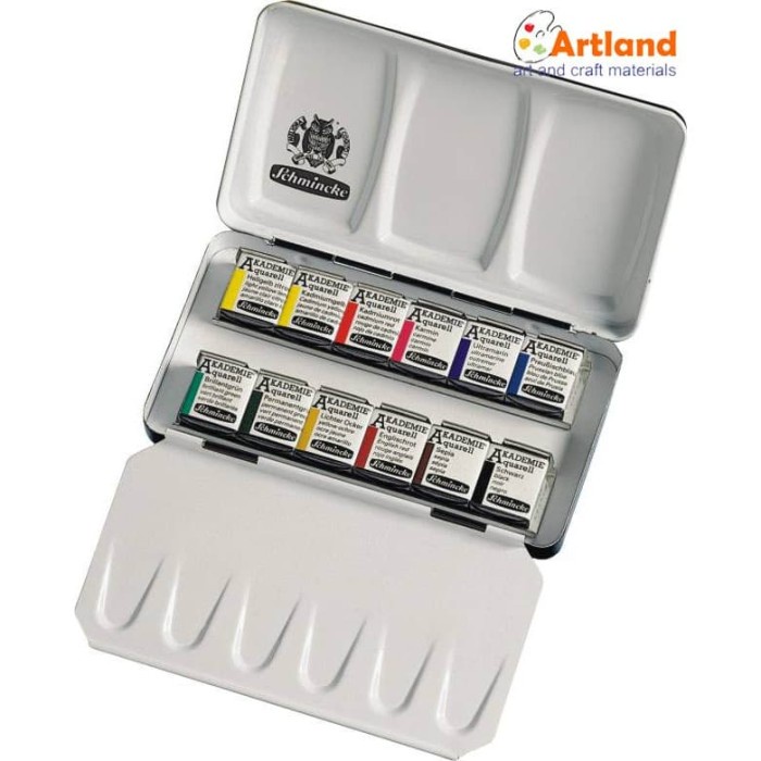 

✨Sale Schmincke Aqua Metal 12X1/2 Pans 75112 Berkualitas