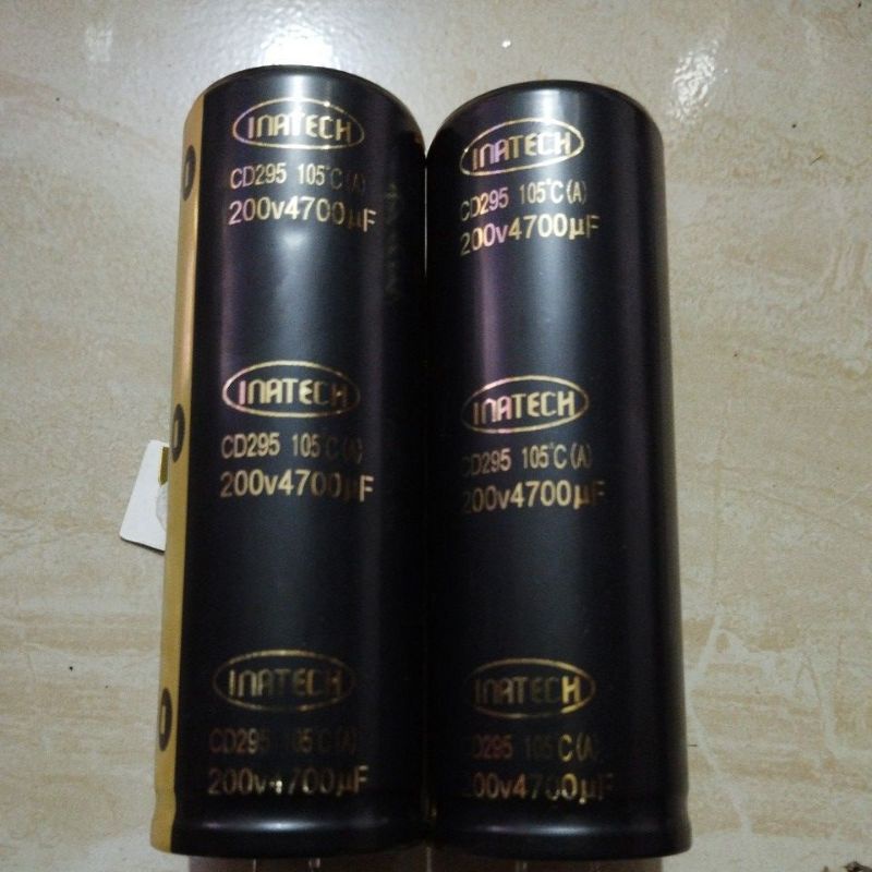ELKO INATECH HITAM 4700UF 200V ELCO 10X3,5