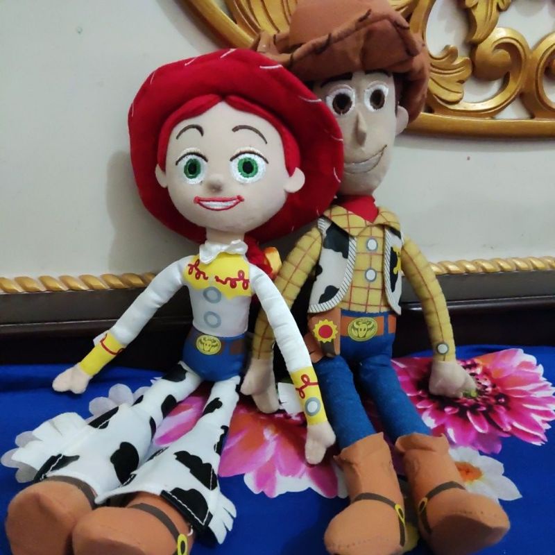 Boneka Toy story woody and jessy original disney