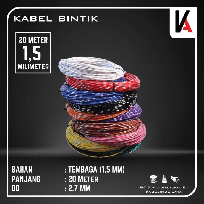 PROMO Kabel Bintik Roll Astra / Audio / Body / Mobil 1.5MM X 20M