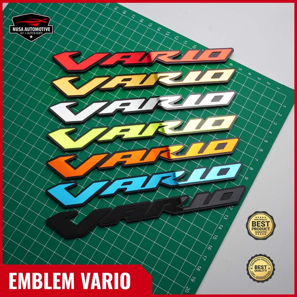 Terlaris 2Pcs Emblem Vario Timbul Logo Vario Emblem Timbul Vario Japan 3D Emblem Vario Jepang 3D Buk