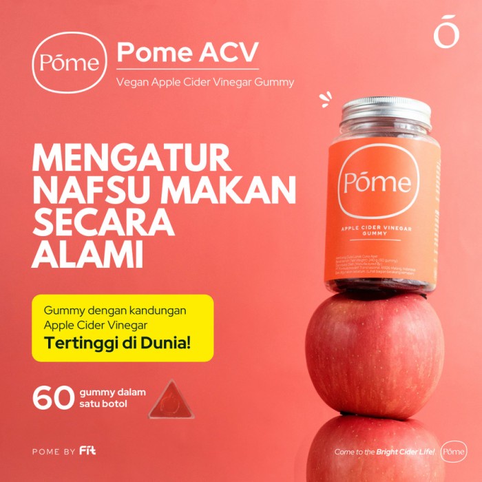 

Terlaris Gummy Pome Dietary Supplement Apple Cider Vinegar Superfood Vegan ACV SALE