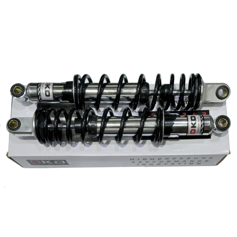SHOCK BELAKANG 340 MM OKD CHROME HITAM