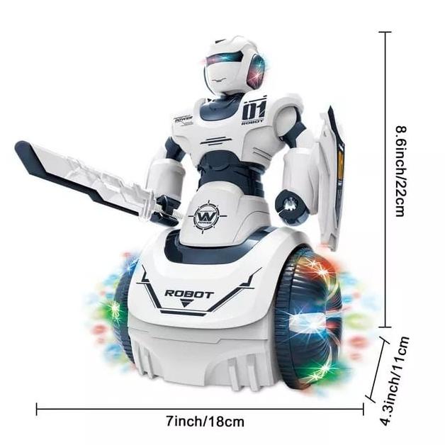 Mainan Anak Persistent Power Robot Lampu & Musik