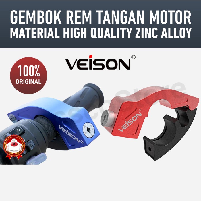 Veison Uma1 Kunci Gembok Rem Tangan Motor Kunci Stang Motor Griplock