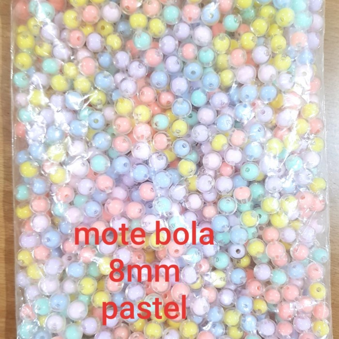 

Mote Bola Isi Pastel 8mm 1pon