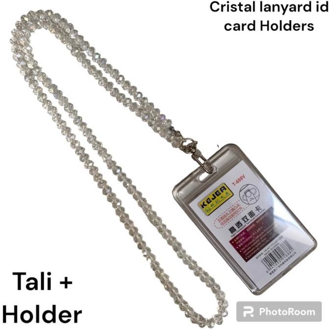 

AKASHMARKET !!! Lanyard ID card Holder Kristal Name tag Crystal - TERLARIS !