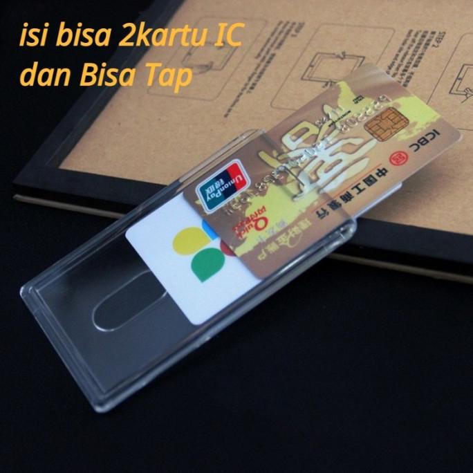 

AKASHMARKET !!! Holder Id Card Acrylic Id Card Tempat Kartu Member 2 Muka By Jafso - TERLARIS !