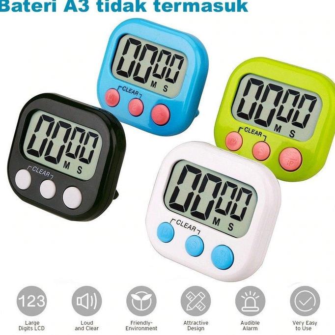 

AKASHMARKET !!! Timer masak Digital Kitchen Alarm Dapur Masak Clock Stopwatch - TERLARIS !