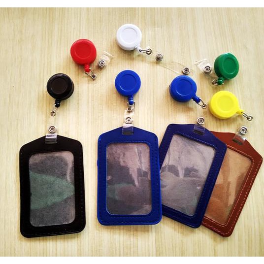 

AKASHMARKET !!! ID card Holder Kulit free Plus Yoyo clip - TERLARIS !