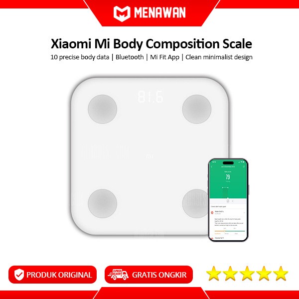Xiaomi Mi Smart Scale Body Composition Scale Timbangan Badan Body Fat Promo Terbaru