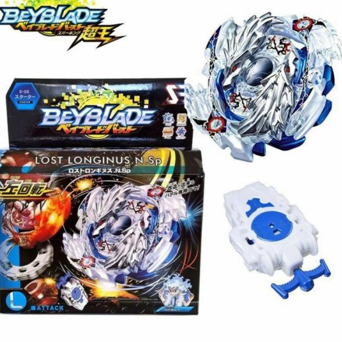 Beyblade Burst Lost Longinus Metal Dragon B66 String Launcher Gasing