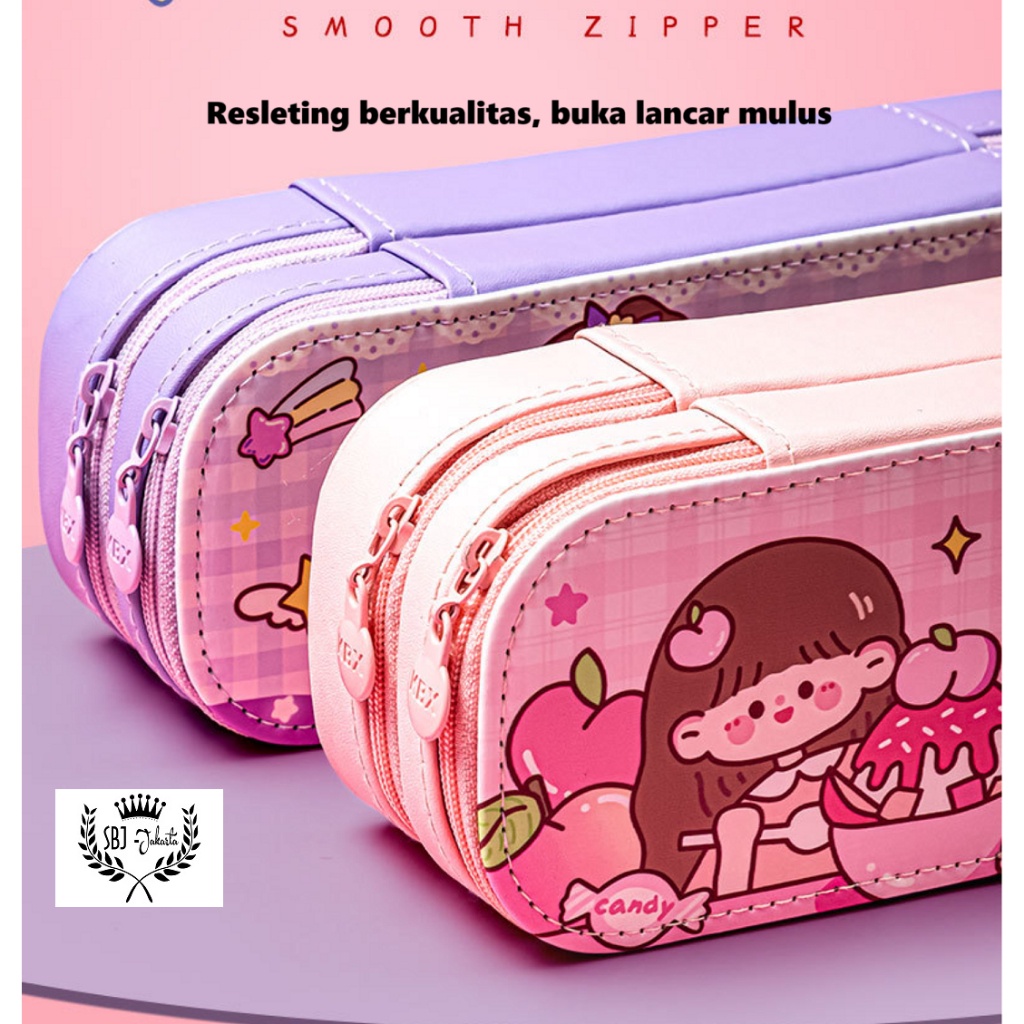 

Tempat Sil Kotak Sil 2 Layer Luho Korean Style Sil Case