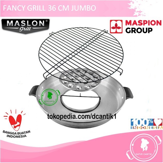 Sale FANCY GRILL 36 CM JUMBO / PANGGANGAN MASPION /GRILL PEN/BAKARAN SATE/MULTI GRILL PEN