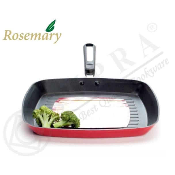 TERBARU SUPRA Deep Grill Pan - square Grill Pan 27 cm - Panggangan Teflon /GRILL PEN/BAKARAN
