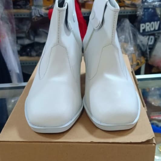 Sepatu Pdh Putih Wanita Resleting Promo Terbaru