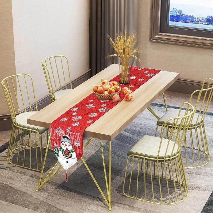 ,,,,,,,] Table Runner Natal (Taplak Meja Natal) 250cm Dekorasi Hiasan Natal