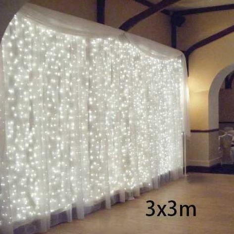 Lampu tirai tumblr gorden fairy 3x3 meter 300 LED / Lampu Tumblr