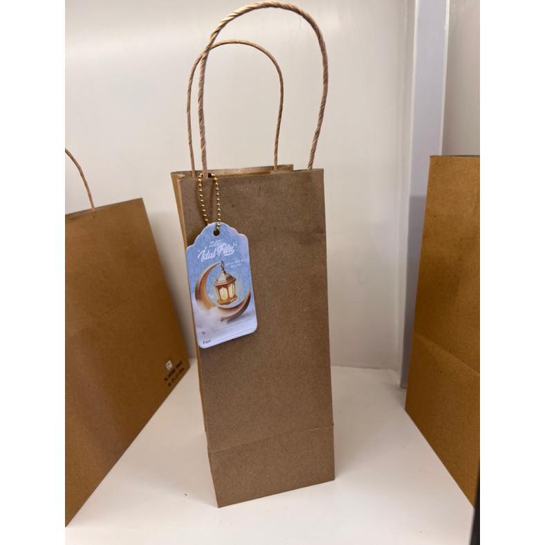 

Trendy Paperbag SOS XL Mini Coklat Tali Flat 10 pcs 20x9x21 cm !