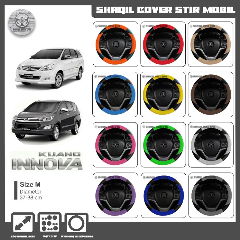 Sarung Stir Mobil Toyota Innova, Cover Stir Mobil Innova, Sarung Stir Minibus