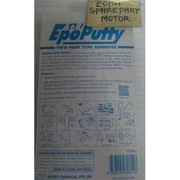 

Trend - Epo Putty alteco 100 gram Alteco asli Lem porting !