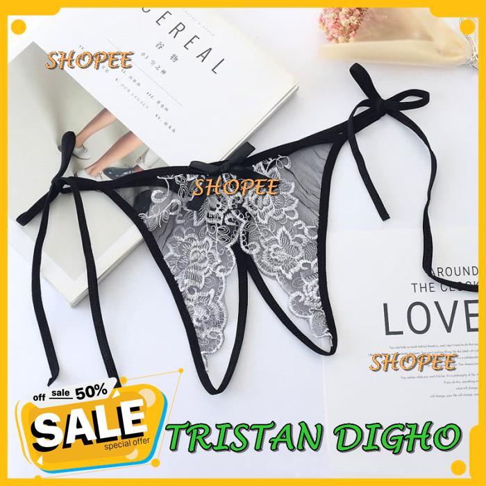 G STRING OPEN CELANA DALAM WANITA BORDIR TRANSPARAN THONG C / G STRING OPEN CELANA DALAM WANITA BORD