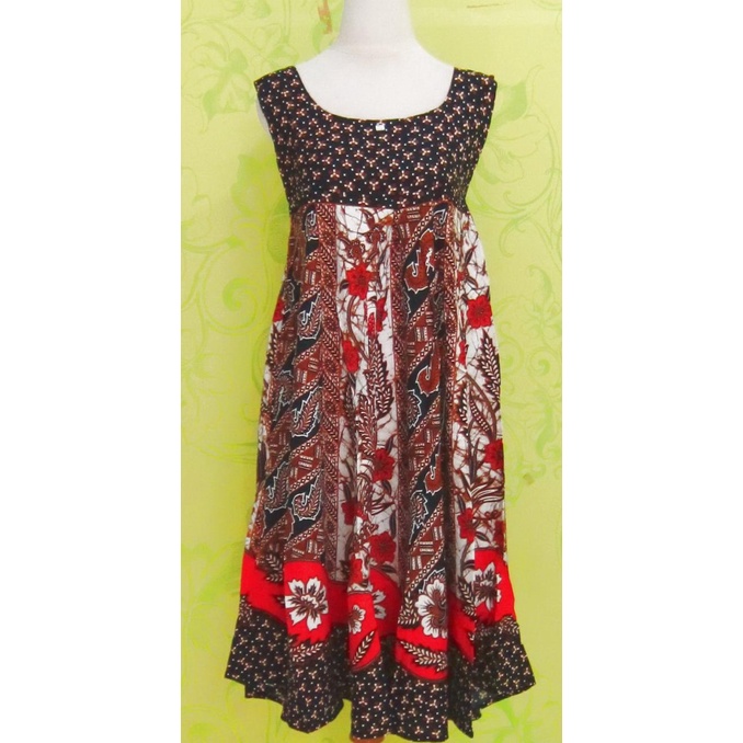 Melatistore_05 F&V Blossom Daster Batik Model Payung Katun Rayon Tanpa Lengan Miya Original