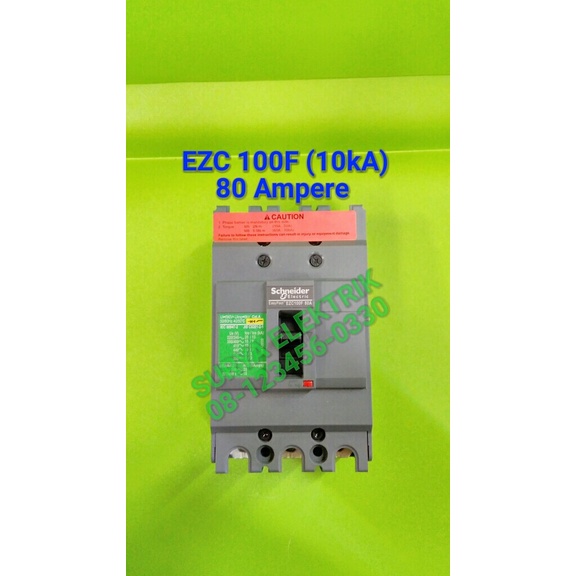 Mccb Mcb Schneider Ezc 100F F 80A 80A 80 Ampere Mccb Mcb Schneider Ezc