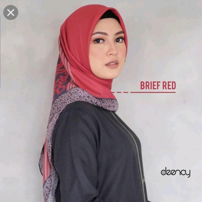 [Original] Jilbab Ultrafine Voal Brief Red By Deenay Limited