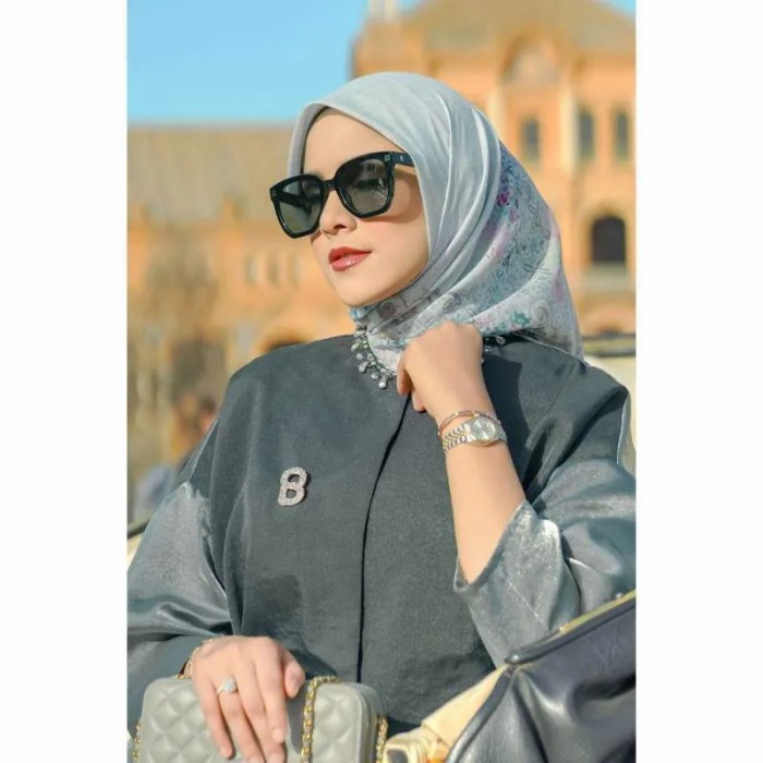 [Original] Buttonscarves Sevilla Voal Square Series In Blanco New Ready Stock Bisa Sameday