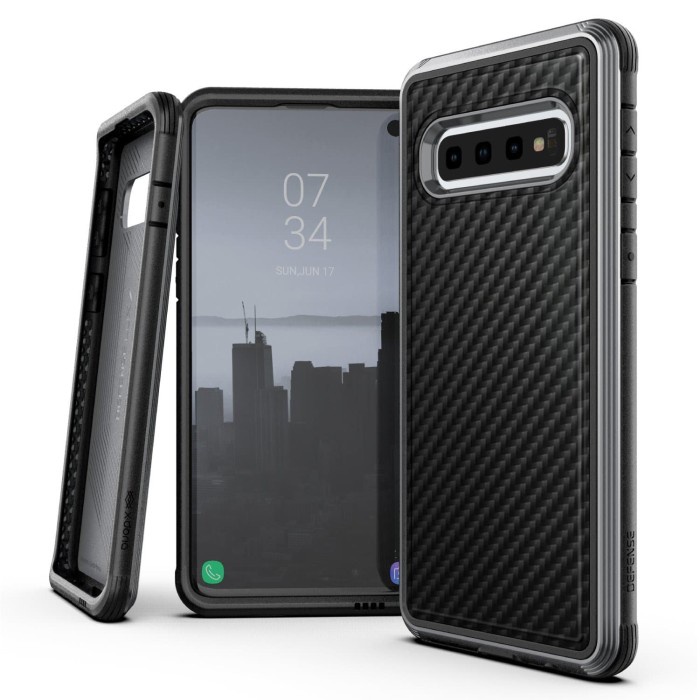 [Original] Samsung Galaxy S10 X-Doria Defense Lux Carbon Original Hard Case Cover Terbatas