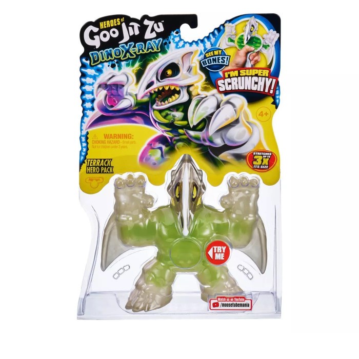 [Original] Heroes Of Goo Jit Zu Dino X-Ray Terrack Hero Pack - Goojitzu Xray Terbatas