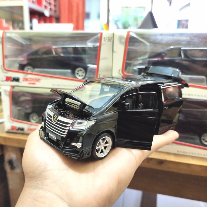 ✅COD Diecast Miniatur Mobil Toyota Alphard S-Grade Rowen Ungu Terbaru