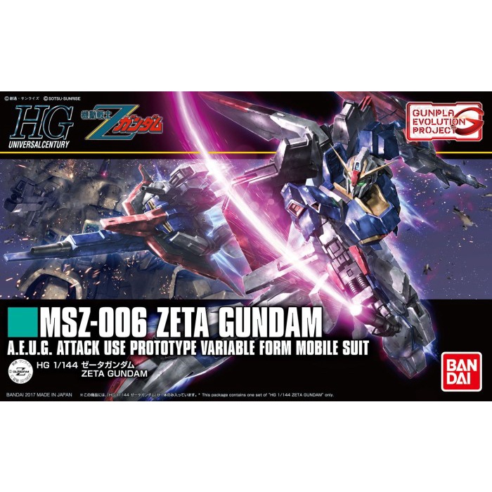 ✅COD 1/144 Hguc Zeta Gundam - Gunpla Evolution Project Bisa Gojek