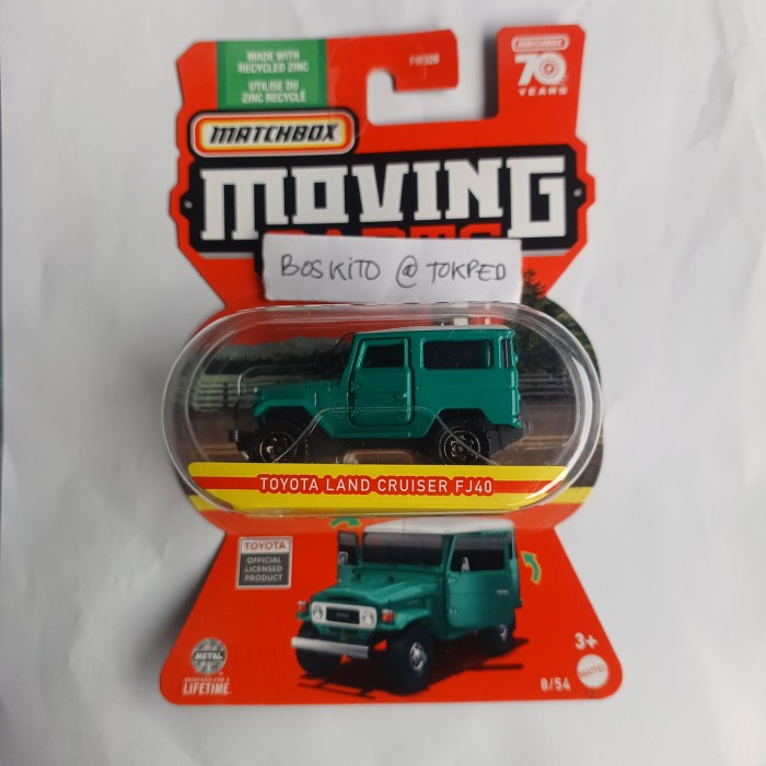 ✅COD Matchbox Moving Parts Toyota Land Cruiser Fj40 Hardtop Hijau Rare Mint Terbaru