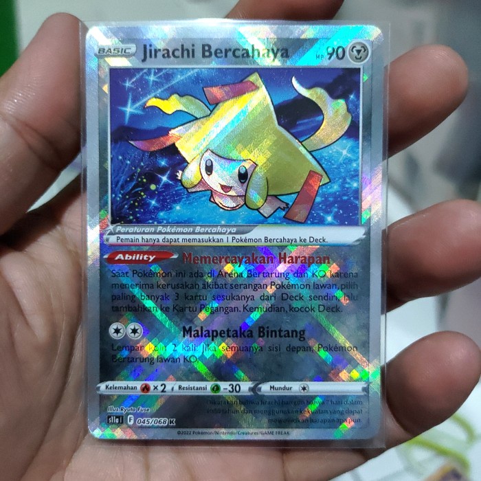 ✅New Kartu Pokemon Ind Jirachi Bercahaya Berkualitas