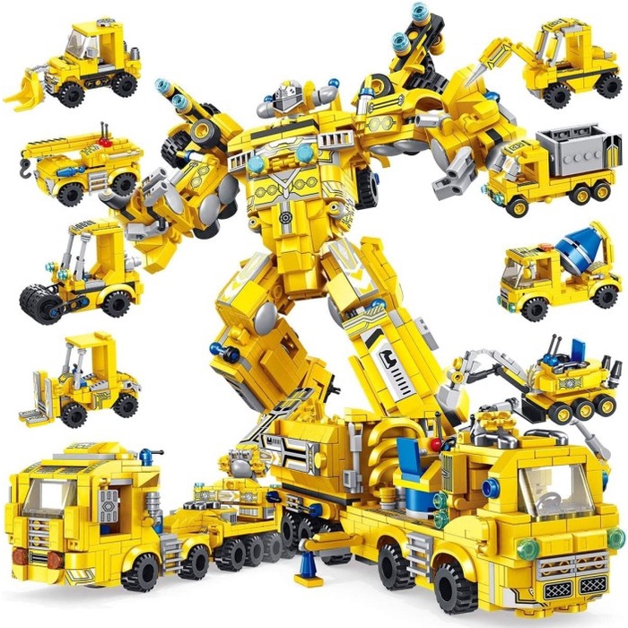 ✅COD Building Toys Kids Construction Truck Robot Panlos Brick 633027 Limited