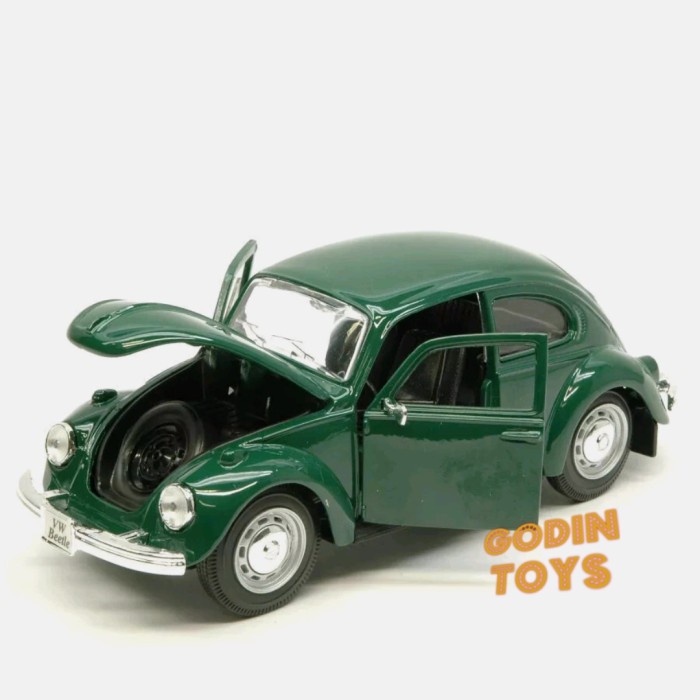 ✅New Maisto 1:24 Volkswagen Beetle Green Hijau Tua Special Edition Terbatas