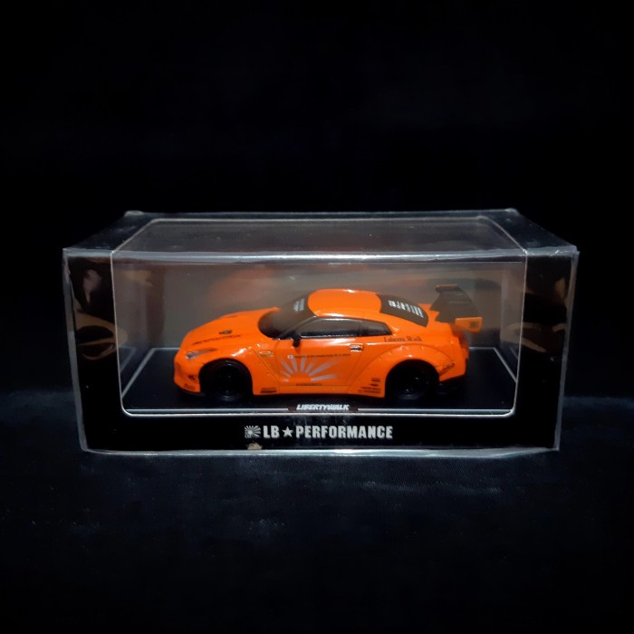 ✅New Lb Performance Nissan Gtr R35 Orange Tosca 1:64 Terbaru