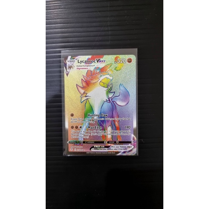 ✅New Lycanroc Vmax - 213/203 - Hyper Rare Sword  Shield Evolving Skies Sin Bisa Gojek