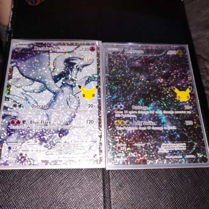✅New Pokemon Tcg En 25Th Anniv Celebrations Classic Reshiram Zekrom Fa Berkualitas